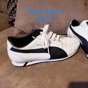 Puma Sprint Black & White Sneakers